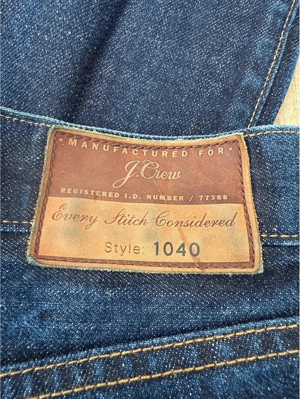 J.Crew 1040 Style Men's Jeans W32 L34 Japanese Kaihara Denim